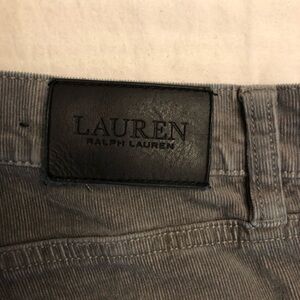 Lauren Ralph Lauren Gray Corduroy Pants
